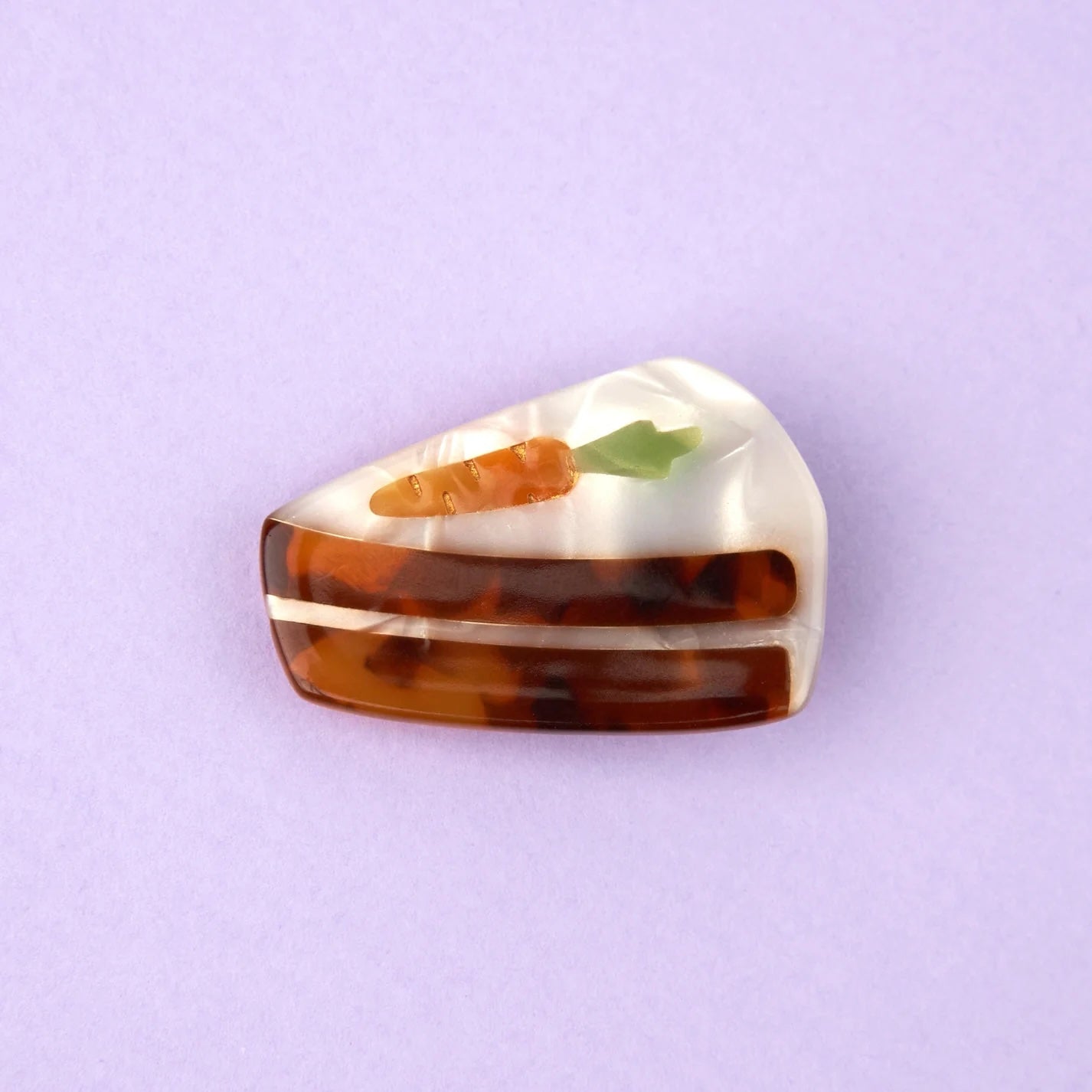 CARROT CAKE HAIR CLIP
