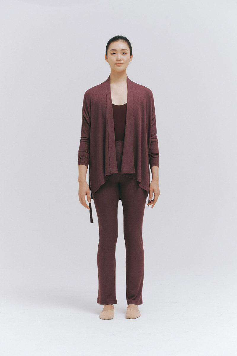 MODAL® SHORT GOWN AND PANTS SET - SHADOW