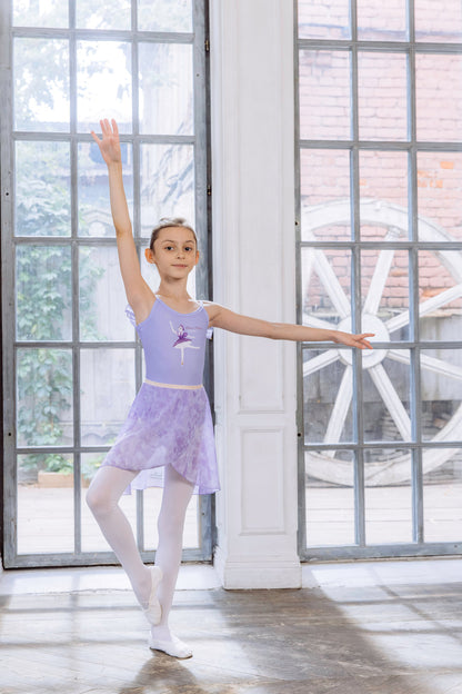 Girls tunique-skirt mini | Pastel lilac