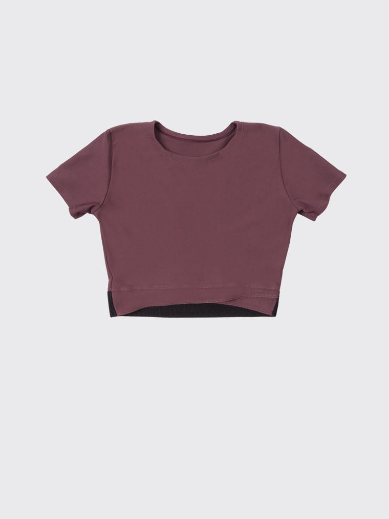 T-shirt top | Cherry mocha