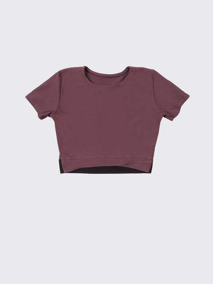 T-shirt top | Cherry mocha