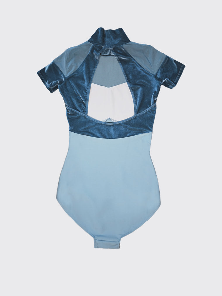 Assoluta leotard | Iced turquoise