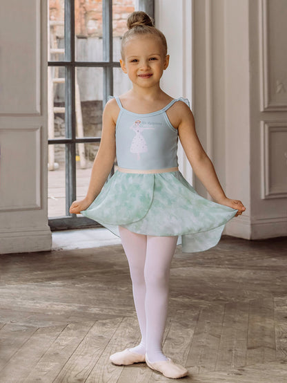 Girls tunique-skirt mini | Pastel green