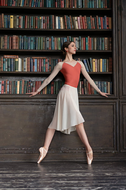Tunique-skirt midi | Nude