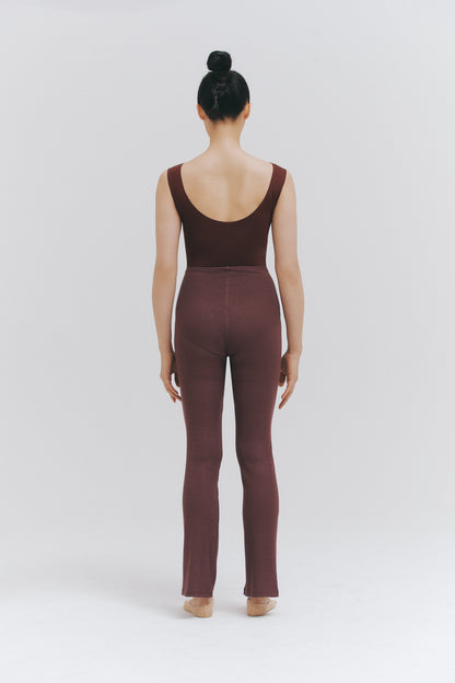 MODAL® SHORT GOWN AND PANTS SET - SHADOW