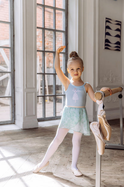 Girls tunique-skirt mini | Pastel green