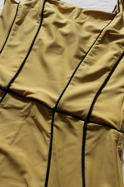 Corset leotard | Gold