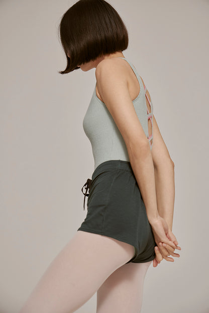MODAL® LACED BACK LEOTARD | MINT
