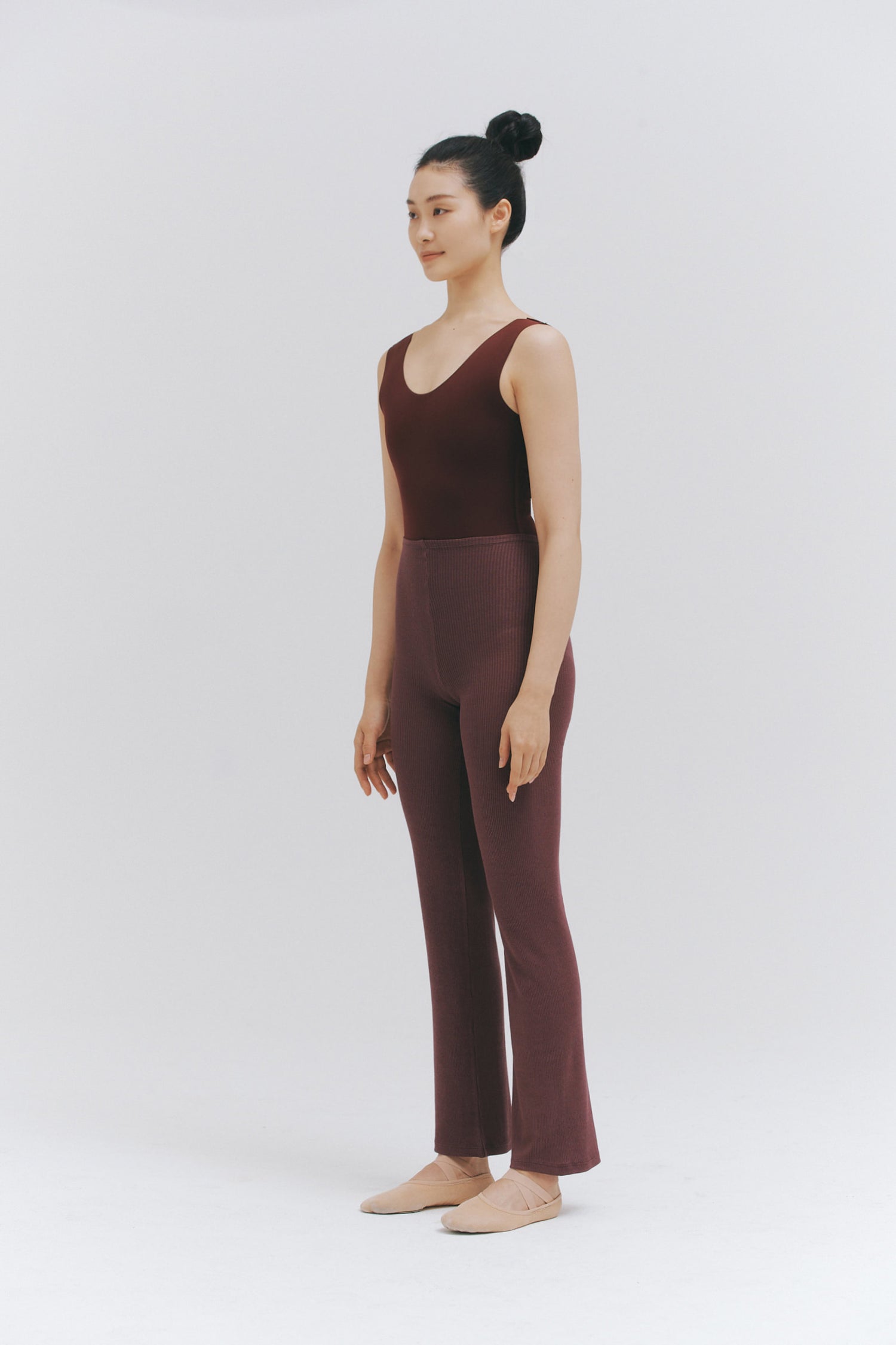 MODAL® SHORT GOWN AND PANTS SET - SHADOW