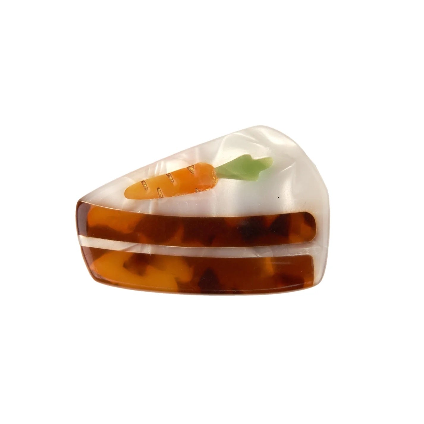 CARROT CAKE HAIR CLIP