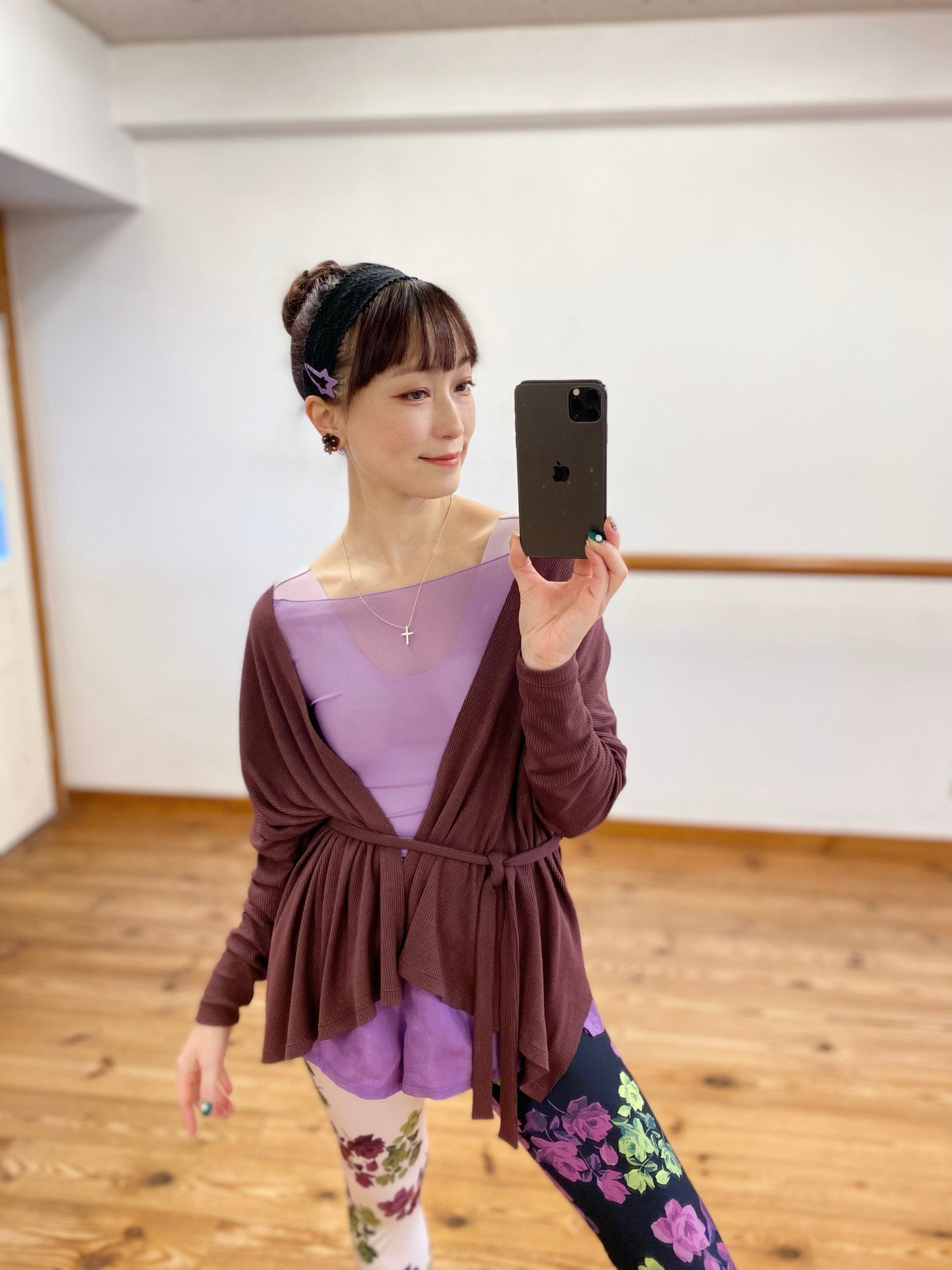 MODAL® SHORT GOWN AND PANTS SET - SHADOW