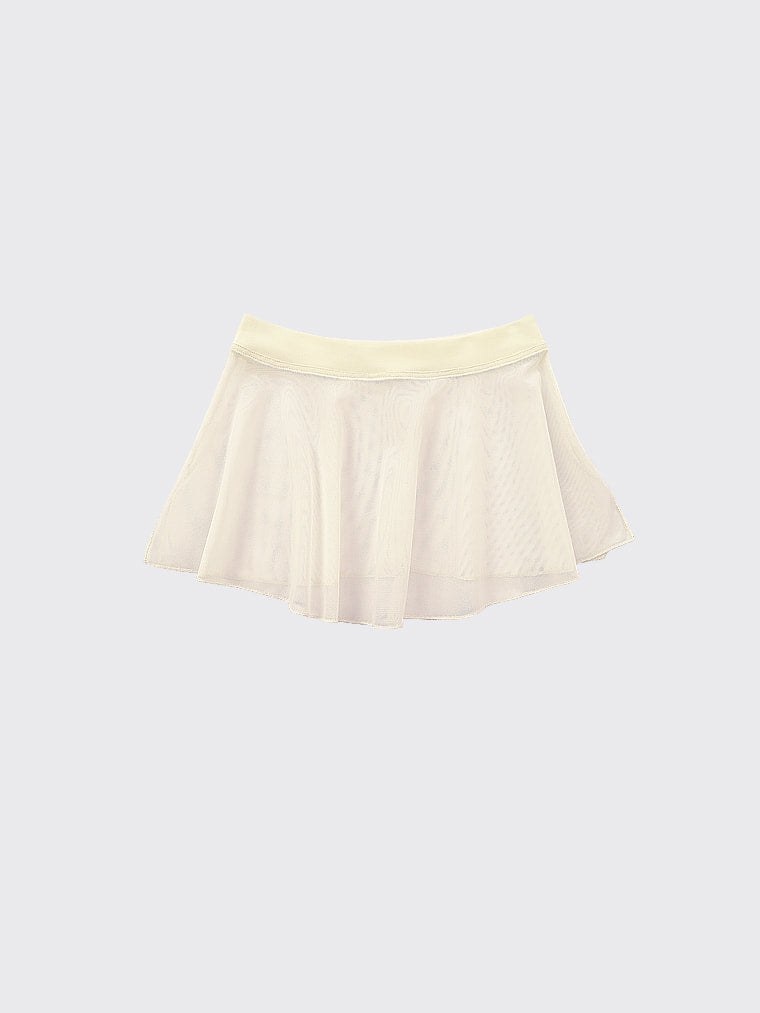 Girls tunique-skirt mini with slits | Champagne