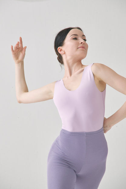 CREORA® REVERSIBLE LEOTARD | LILAC/GREY