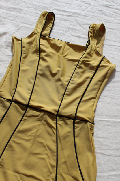 Corset leotard | Gold