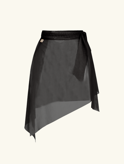 Flow™ Slit Psyche Midi Skirt | Black