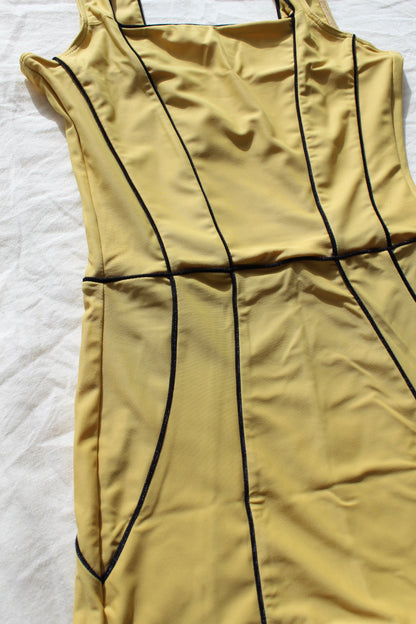 Corset leotard | Gold