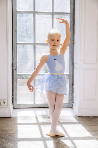 Girls tunique-skirt mini | Pastel blue