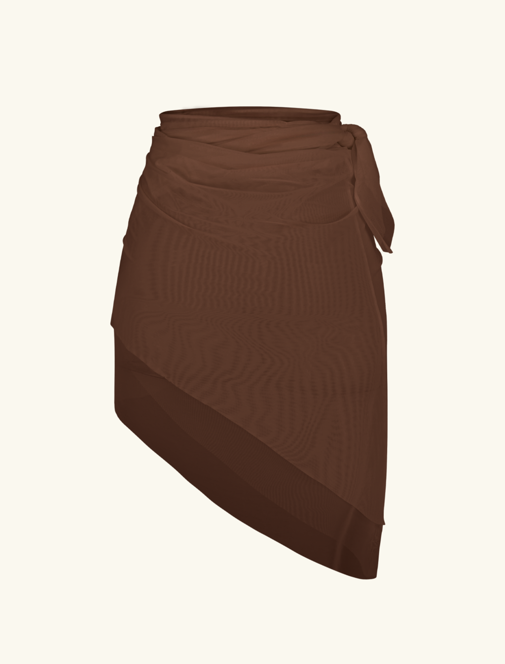 Flow™ Draping Palla Shawl Midi Skirt | Brown