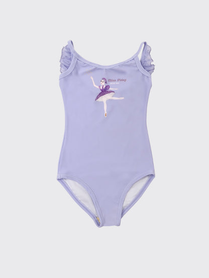 Lilac Fairy girls wings leotard