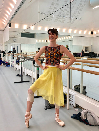 Tunique-skirt midi | Yellow Narcissus
