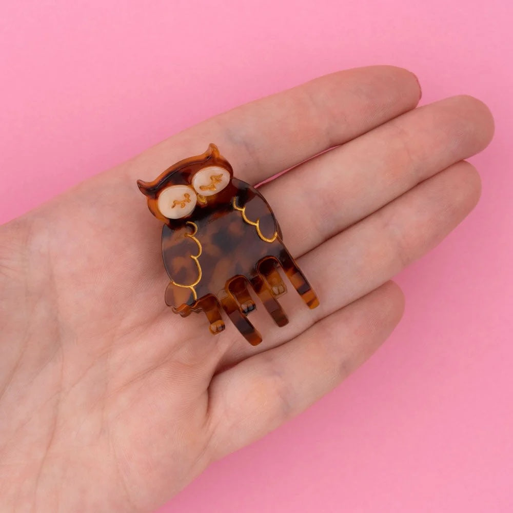 OWL MINI HAIR CLAW
