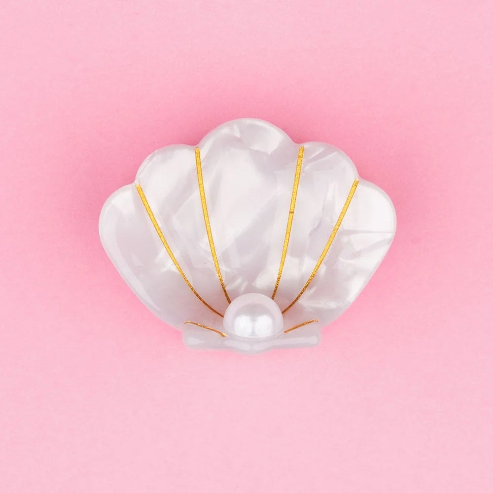 SCALLOP SHELL MINI HAIR CLAW