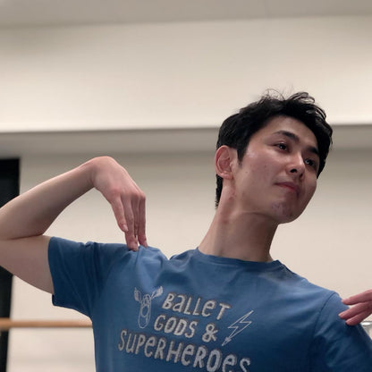 Male T-shirt Ballet Gods &amp; Superheroes Thundercloud
