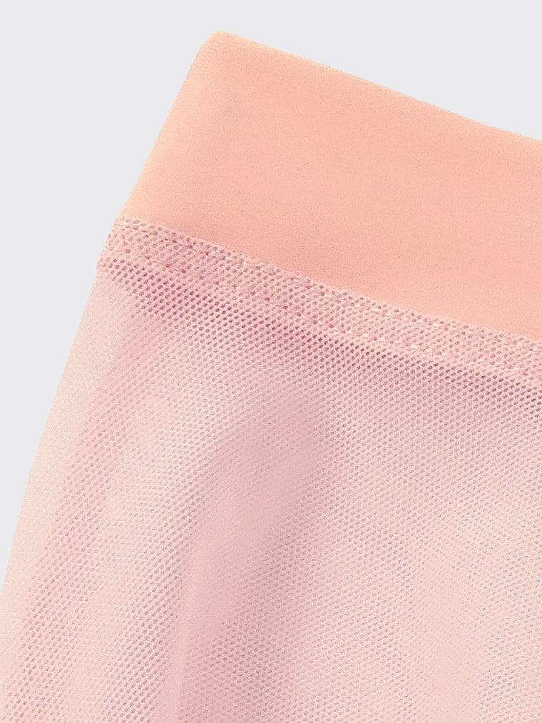 Girls tunique-skirt mini with slits | Pink