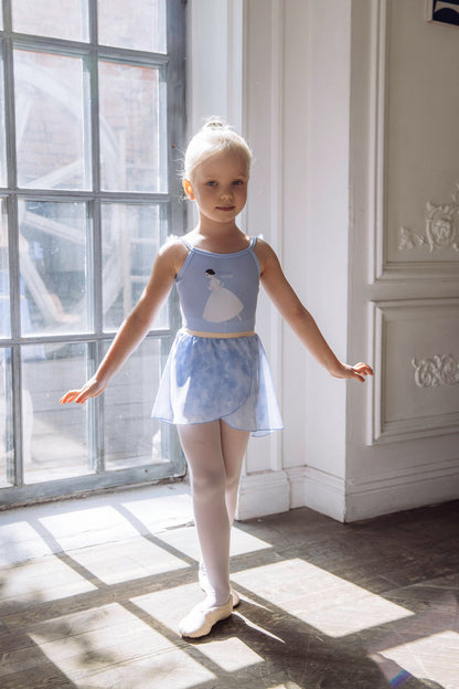 Girls tunique-skirt mini | Pastel blue