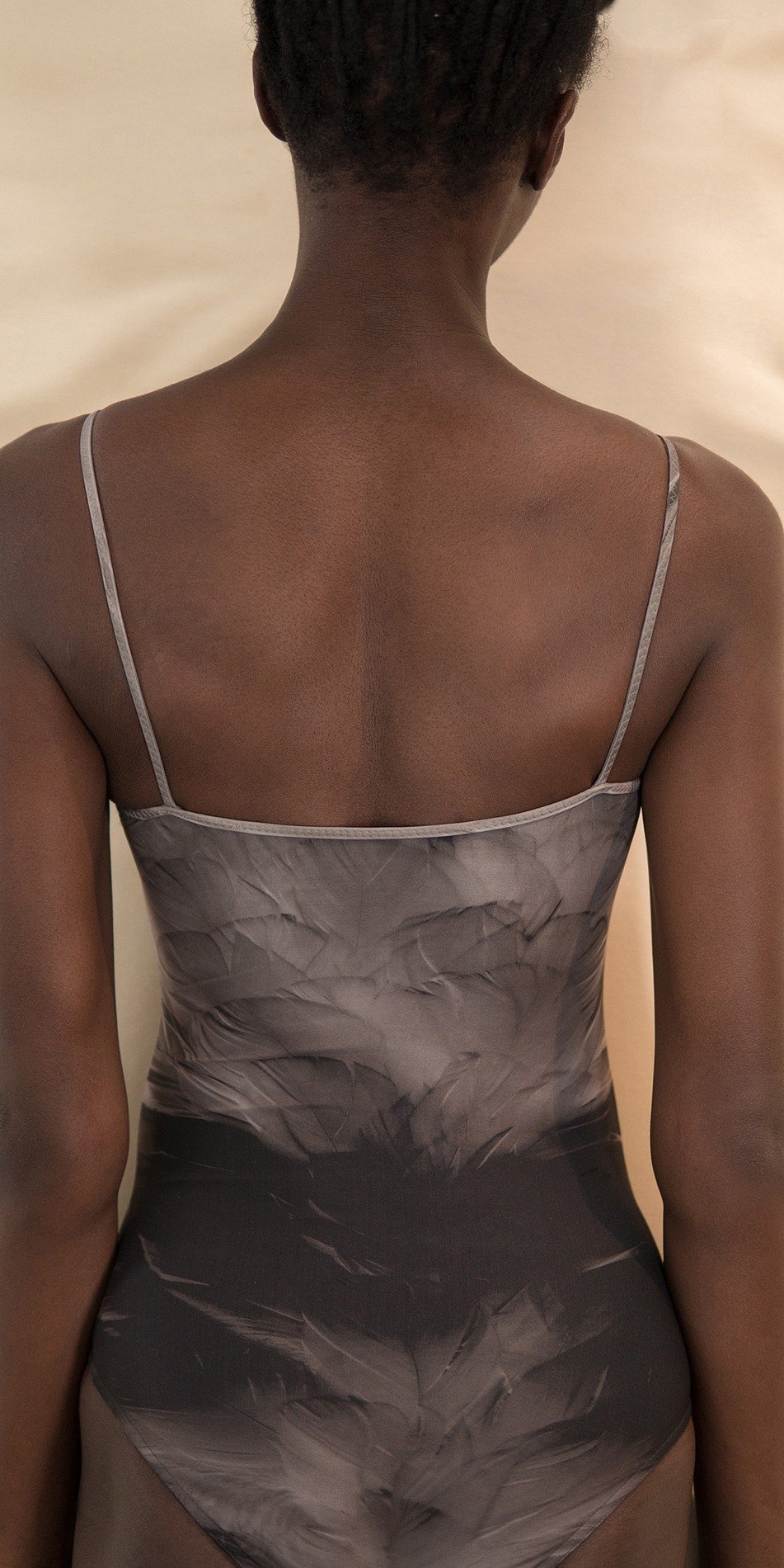 SWAN – classic camisole leotard – black