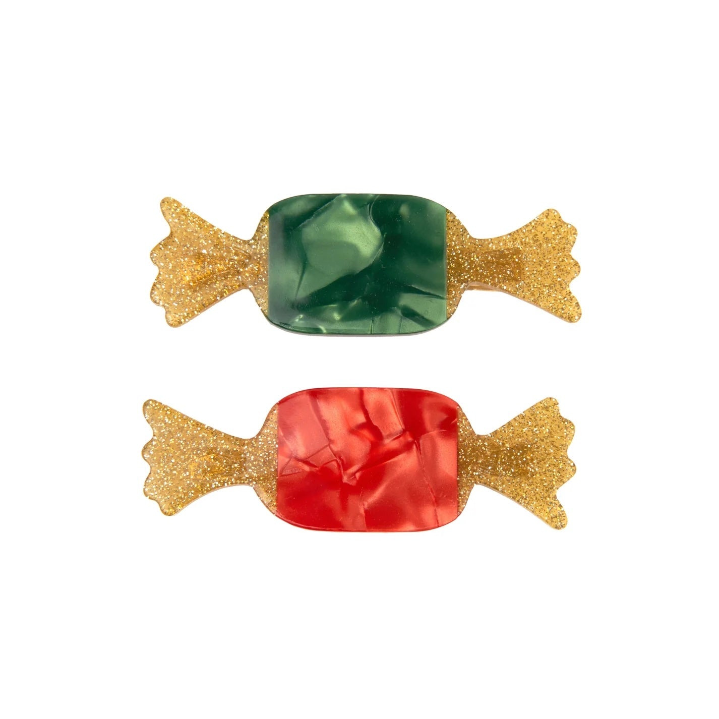 CHRISTMAS CANDIES HAIR CLIP SET