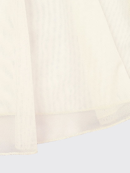 Girls tunique-skirt mini with slits | Champagne