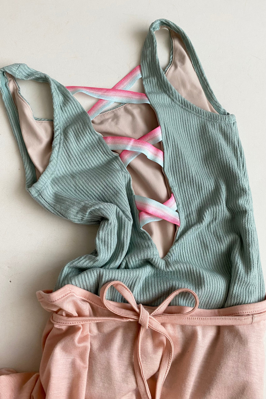 MODAL® LACED BACK LEOTARD | MINT