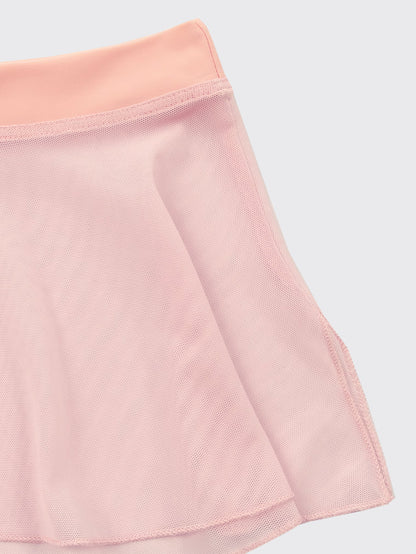 Girls tunique-skirt mini with slits | Pink