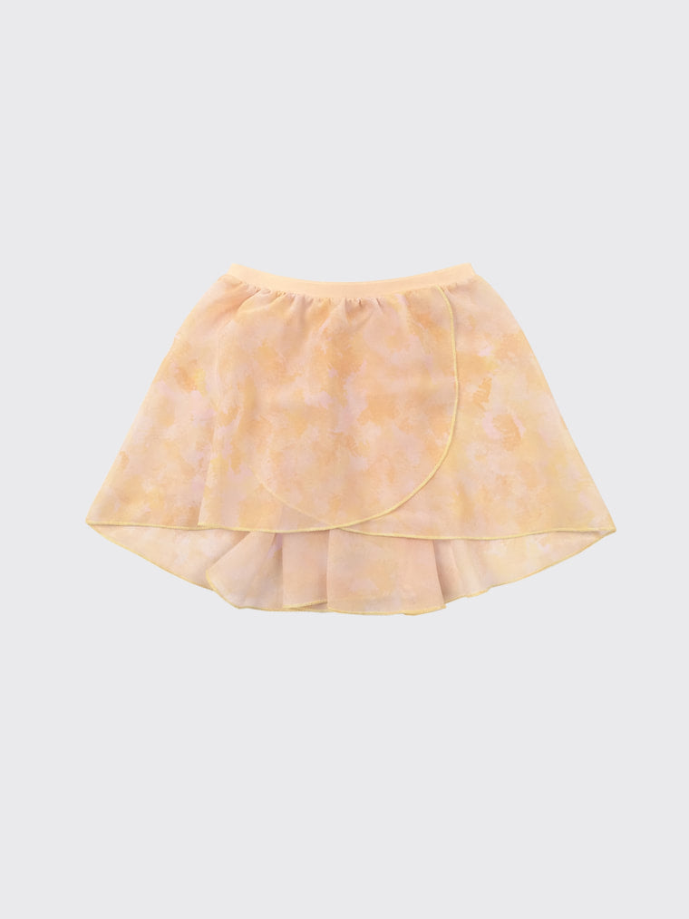 Girls tunique-skirt mini | Pastel yellow