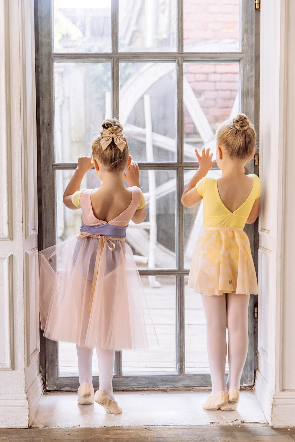 Girls tunique-skirt mini | Pastel yellow