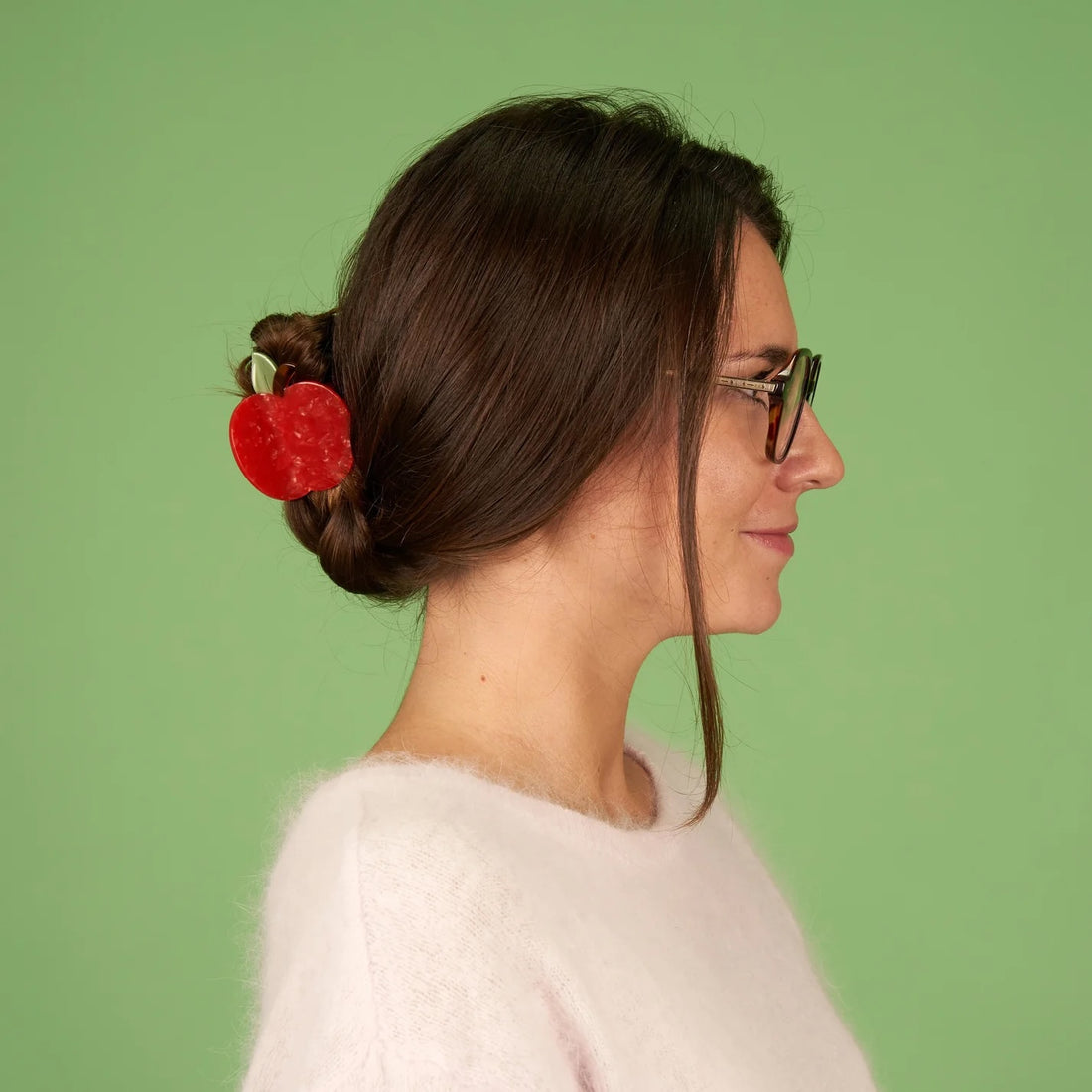 APPLE HAIR CLAW