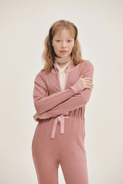 MODAL® FITTED JUMPSUIT | DUSTY PINK