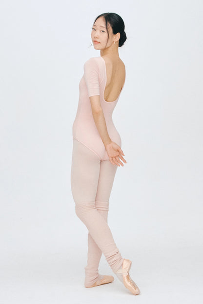 TENCEL™ Sleeved leotard | Ballet Pink