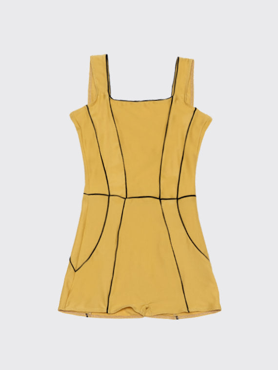 Corset leotard | Gold