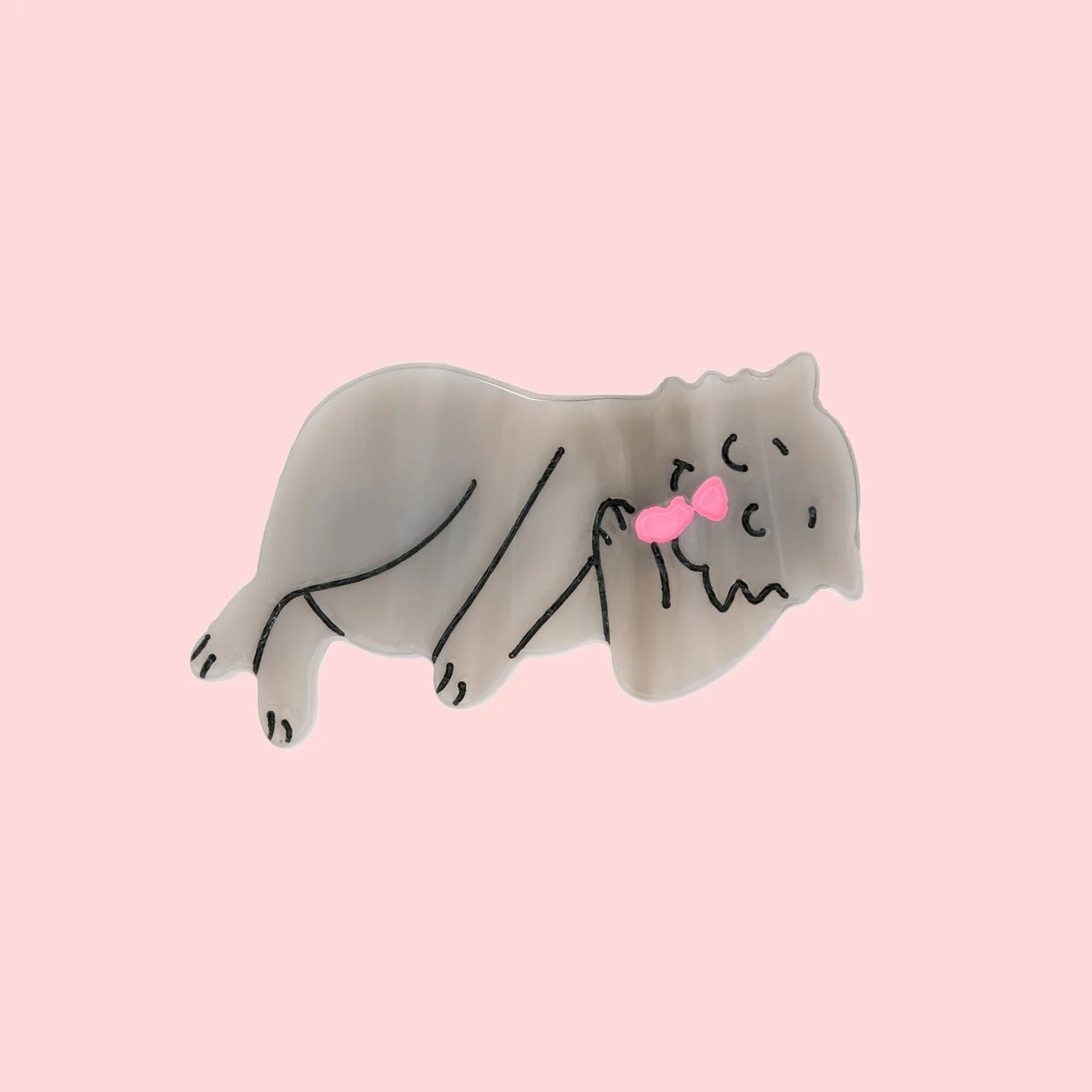 GREY CAT HAIR CLIP