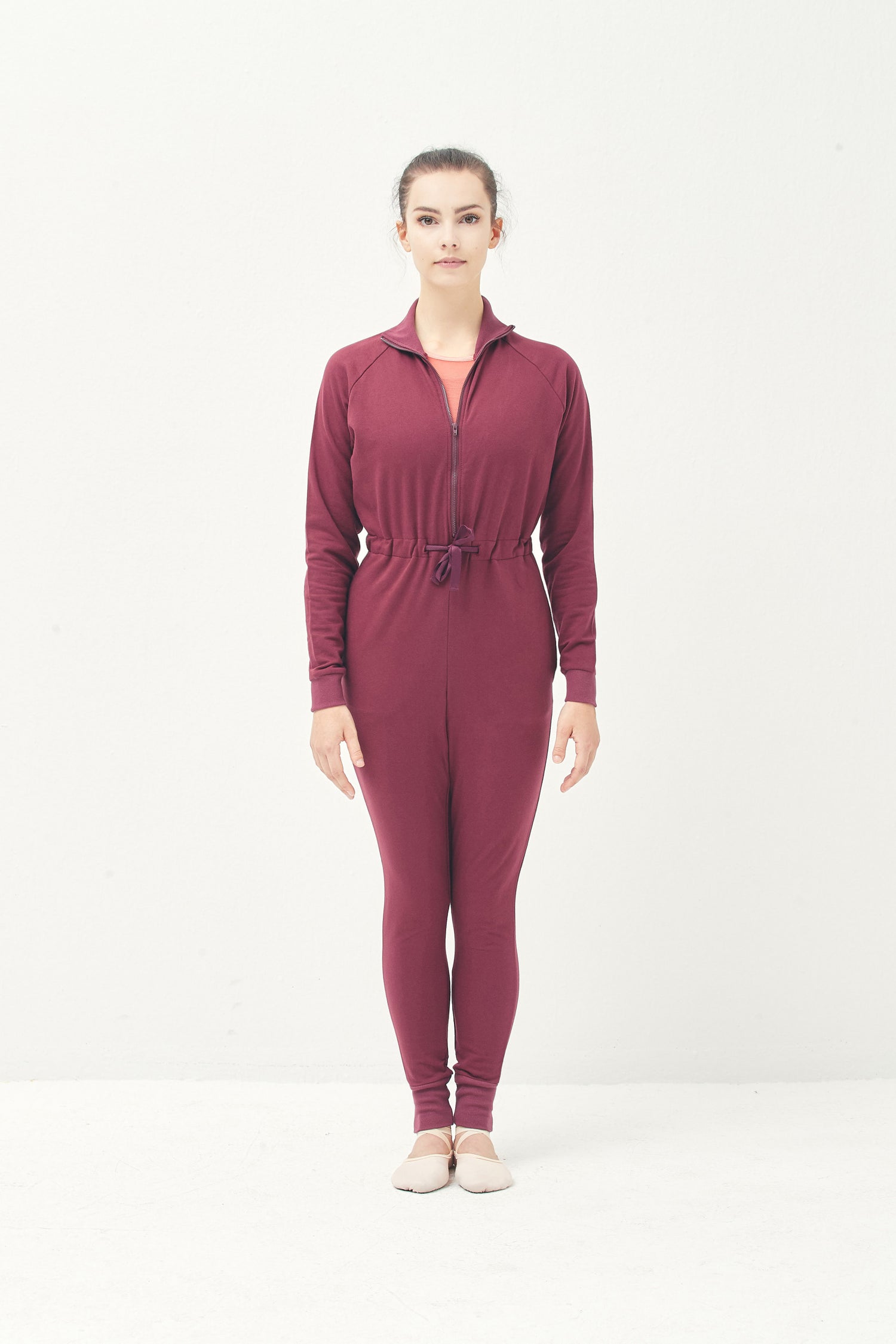 ORGANIC COTTON JUMPSUIT | BURGUNDY (members-only)