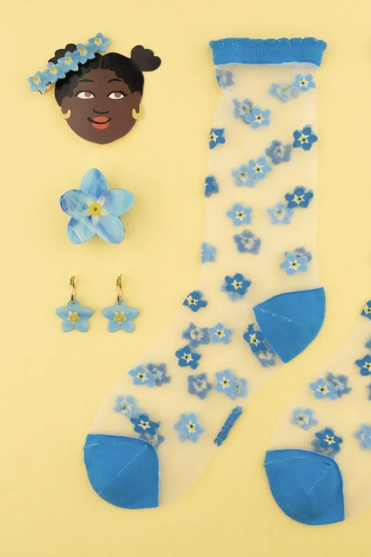 FORGET ME NOT HAIR CLIP