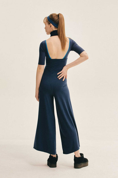 TENCEL™ Sleeved leotard | Navy