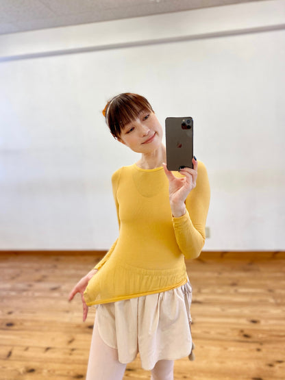TENCEL™ MAXI FITTED TEE | YELLOW