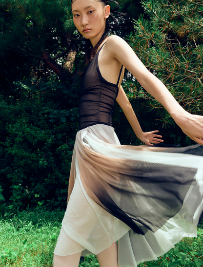 ThirdSkin Mesh-Draped Veil LT | Black