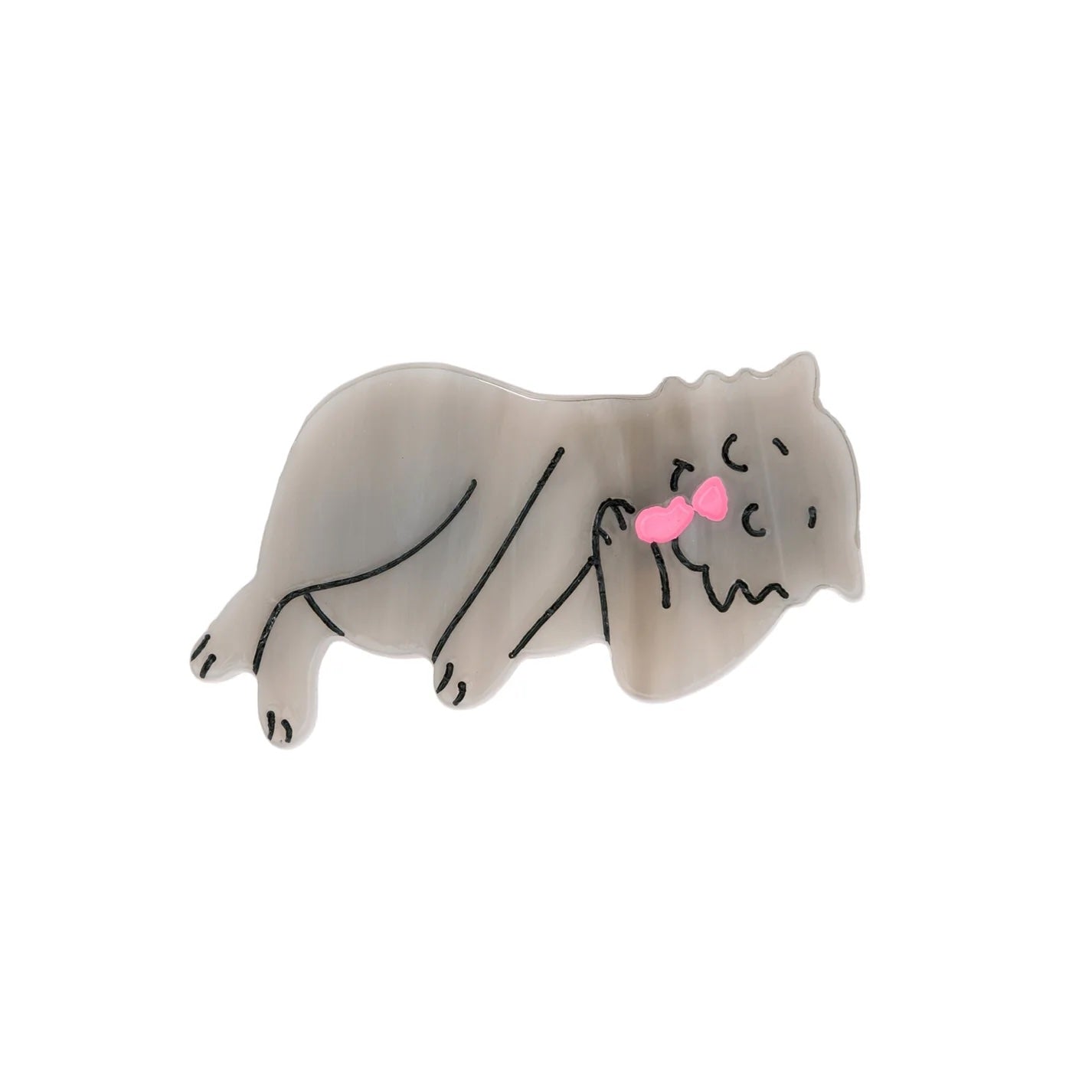 GREY CAT HAIR CLIP