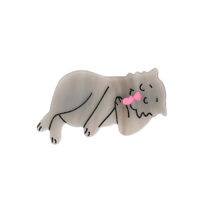 GREY CAT HAIR CLIP