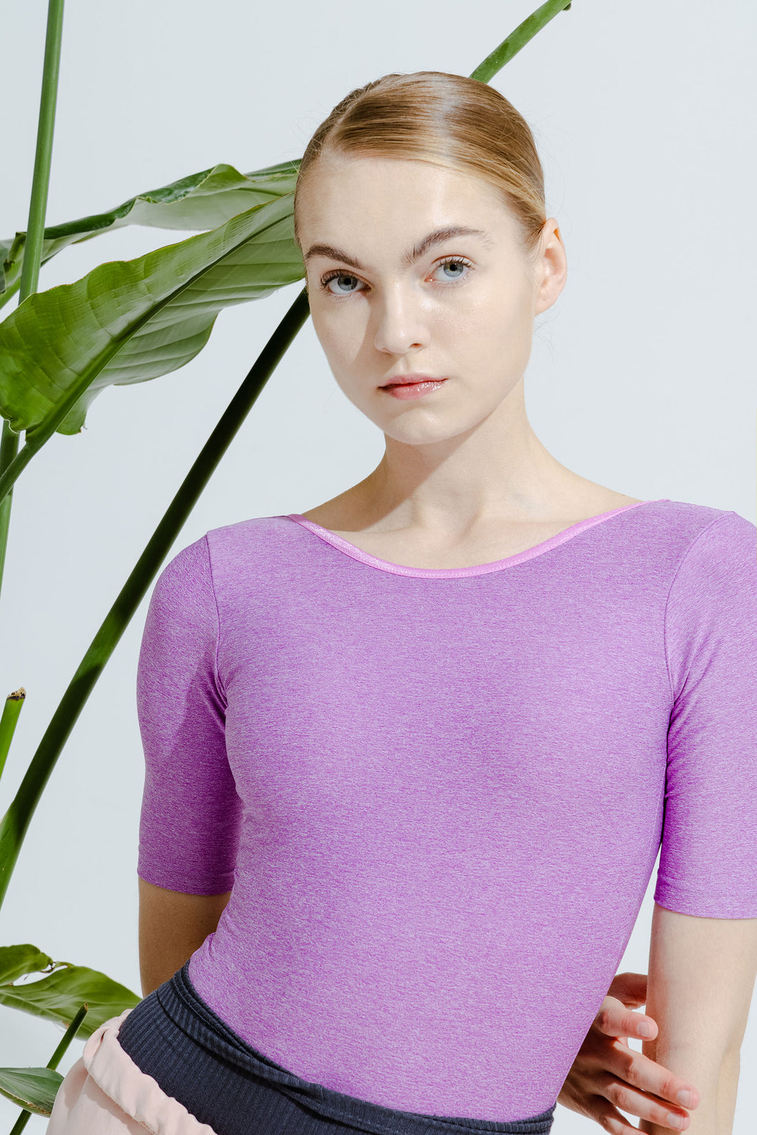 CREORA® SLEEVED-LEOTARD | LIGHT ORCHID