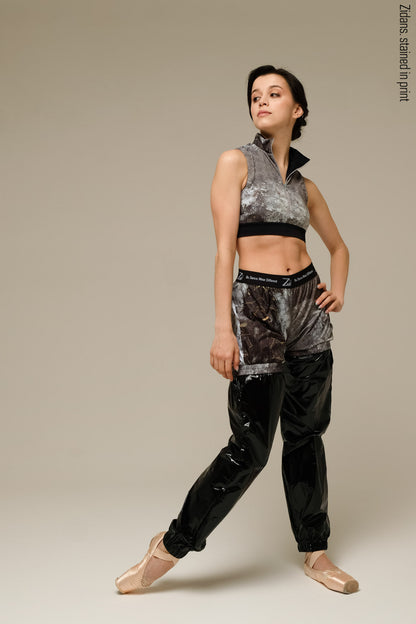 Pants + Shorts, stained in print | mud